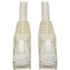 Eaton Tripp Lite Series Cat6 Gigabit Snagless Molded (UTP) Ethernet Cable (RJ45 M/M), PoE, White, 15 ft. (4.57 m) - N201015WH
