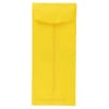 JAM Paper #10 Policy Envelopes, Gummed Seal, 30% Recycled, Yellow, Pack Of 25