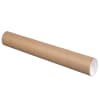 Partners Brand Mailing Tubes With Caps, 3in x 25in, 80% Recycled, Kraft, Case Of 24