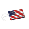 Samsonite PVC ID Tag, 4inH x 3inW x 1/16inD, American Flag