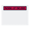Tape Logic "Packing List Enclosed" Envelopes, Panel Face, 4 1/2in x 6in, Red, Pack Of 1,000