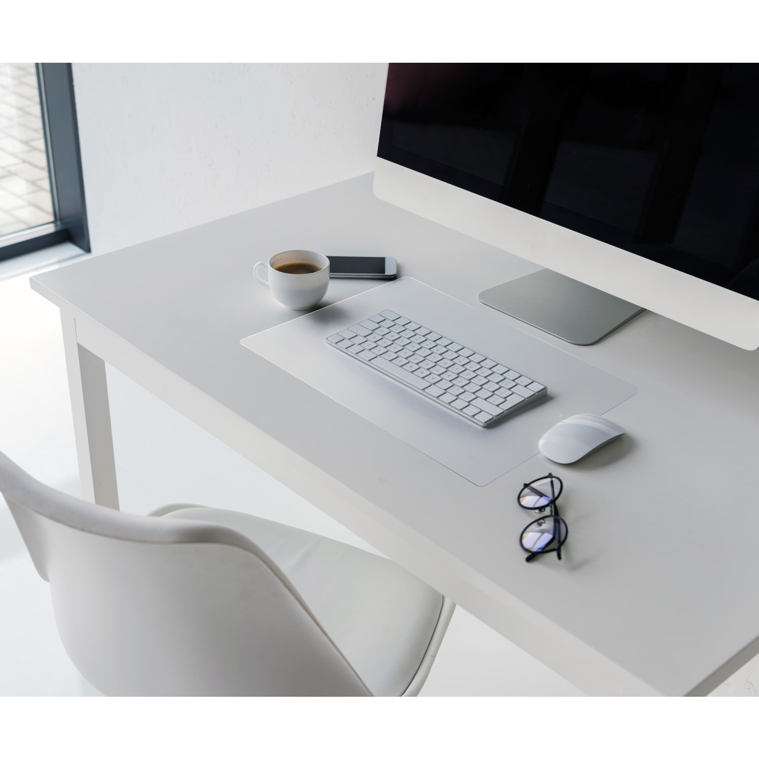 Floortex Desktex Anti-Static Vinyl Rectangular Desk Pads, 12in x 18in, Clear, Pack Of 2 - Image 5