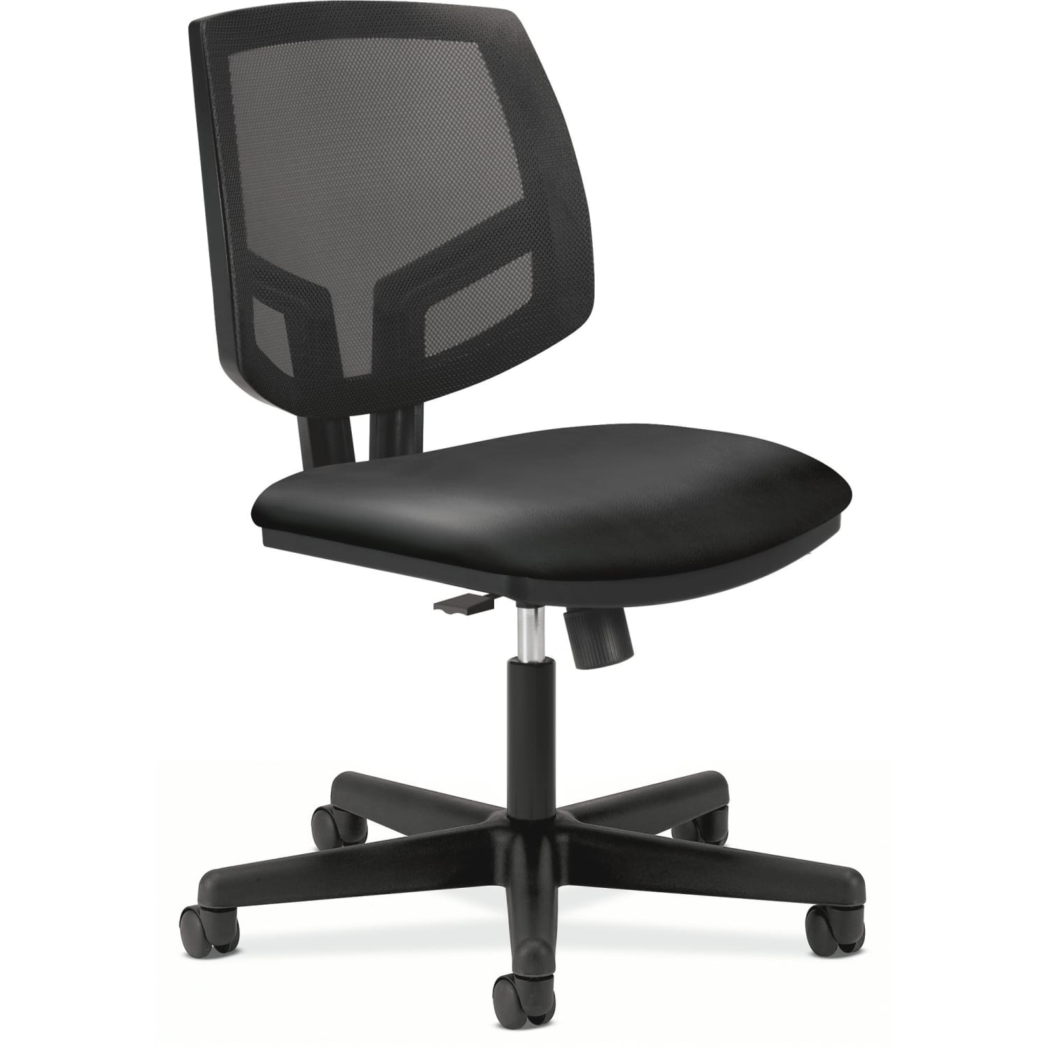HON Volt Bonded Leather Mid-Back Chair, Black - Image 6