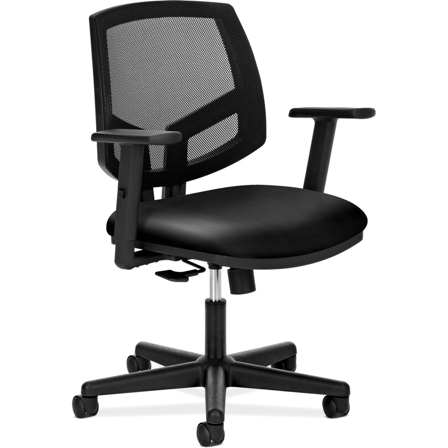 HON Volt Bonded Leather Mid-Back Chair, Black - Image 7