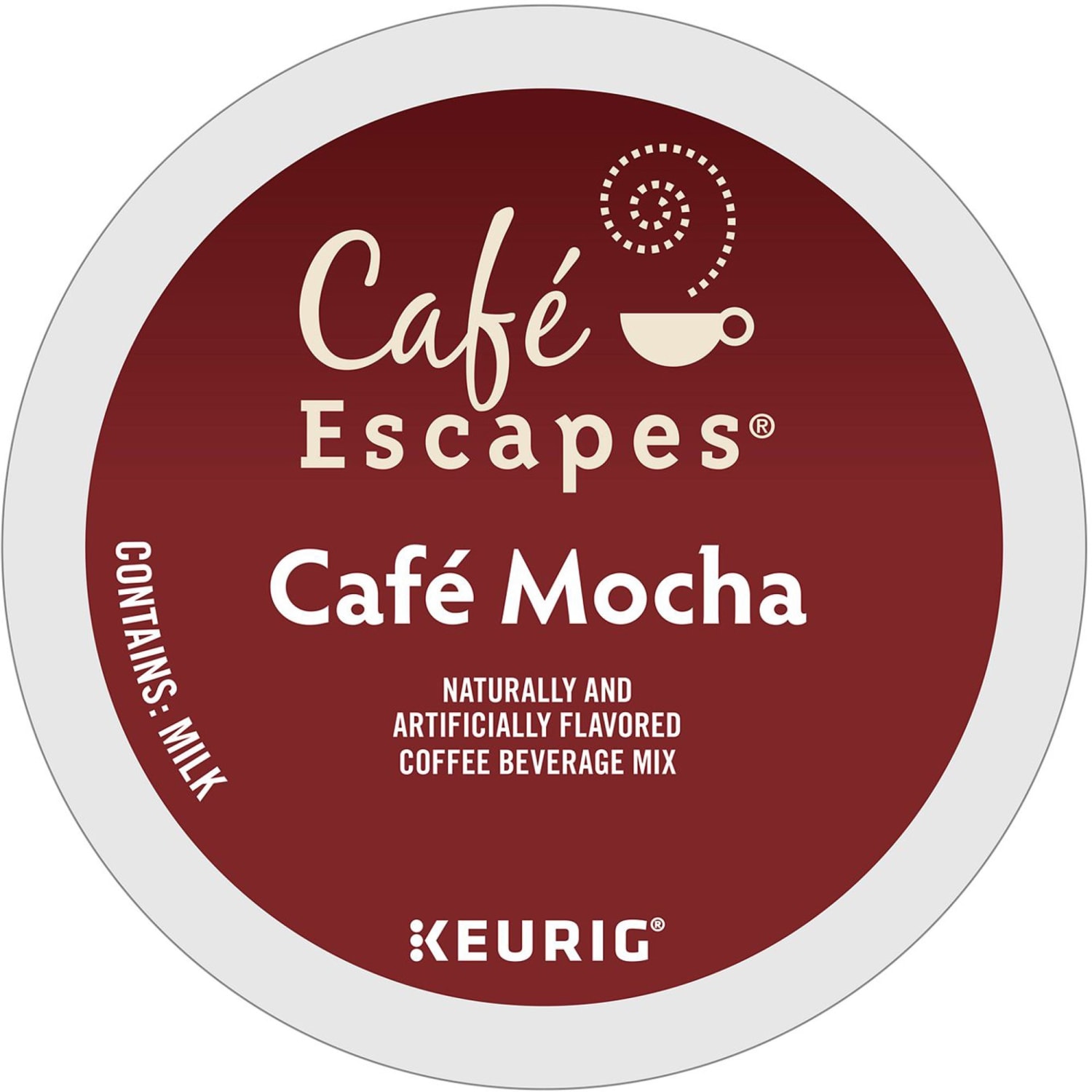 Cafe Escapes Single-Serve Coffee K-Cup Pods, Cafe Mocha, Carton Of 24 - Image 3