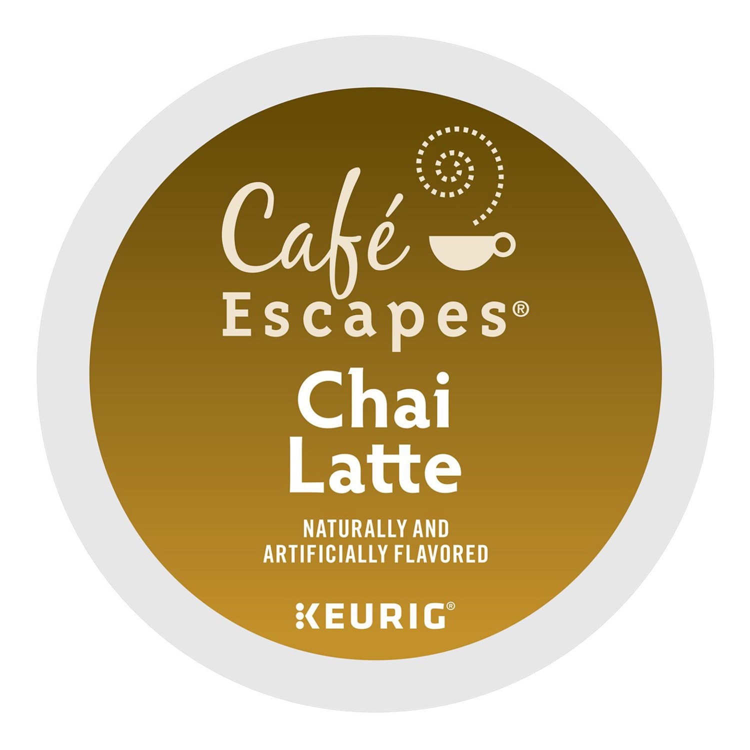 Cafe Escapes Single-Serve K-Cup Pods, Chai Latte Coffee, Carton Of 24 - Image 3