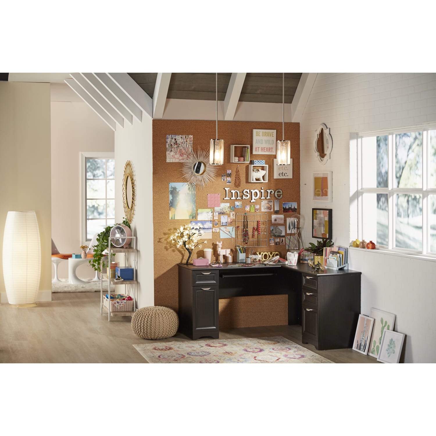 Realspace® Magellan 59W L Shape Corner Desk Espresso PopularChairscom