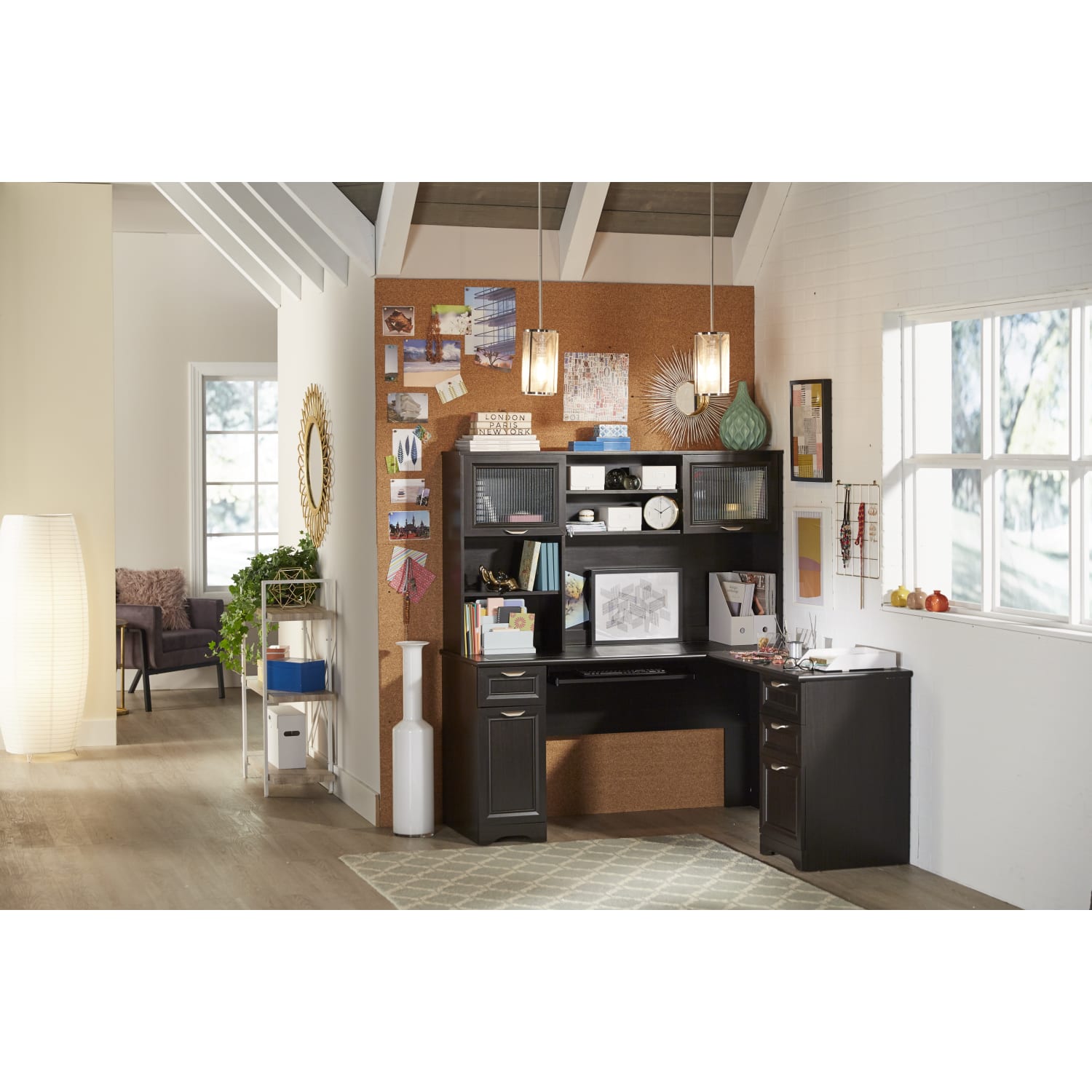 Realspace® Magellan 59W L Shape Corner Desk Espresso PopularChairscom