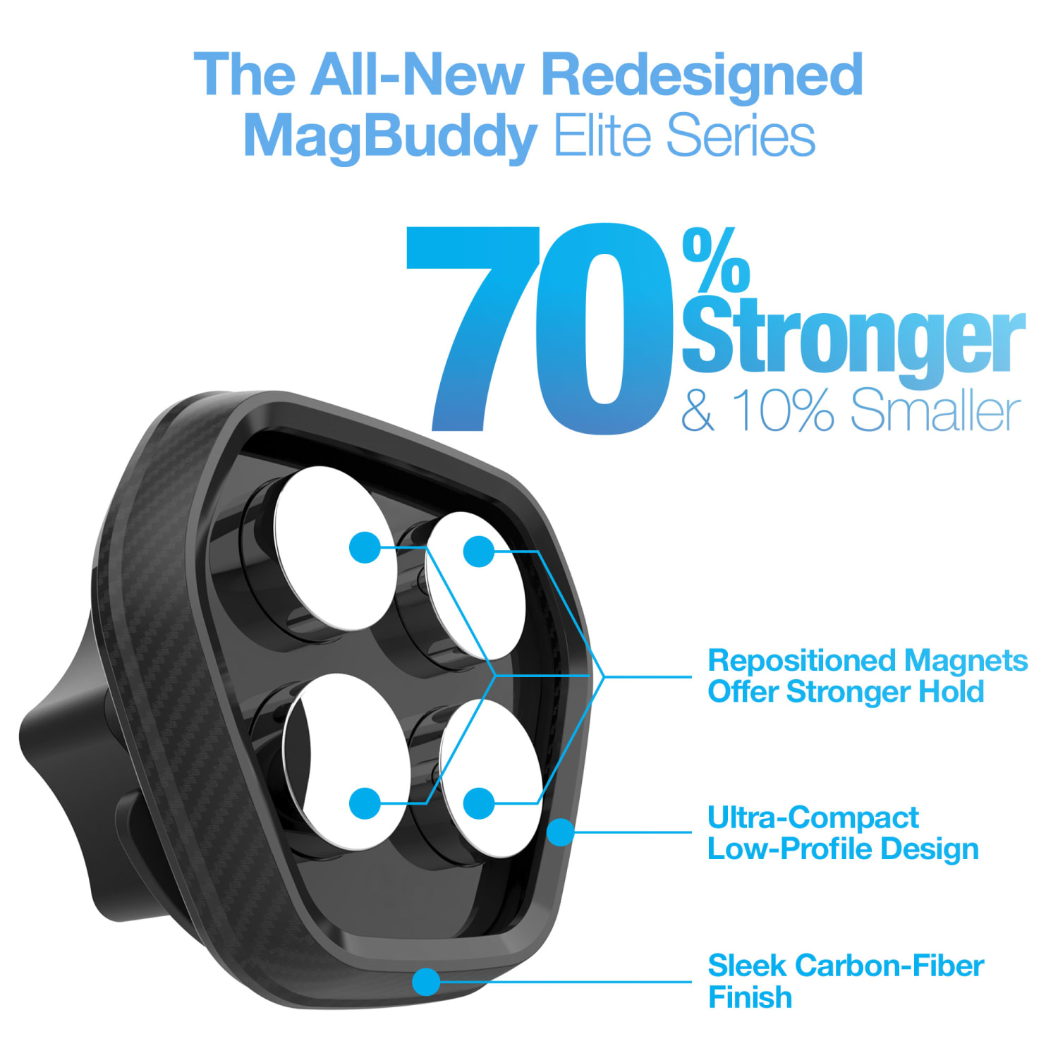 Naztech MagBuddy Elite Dash Mount, Black - Image 6