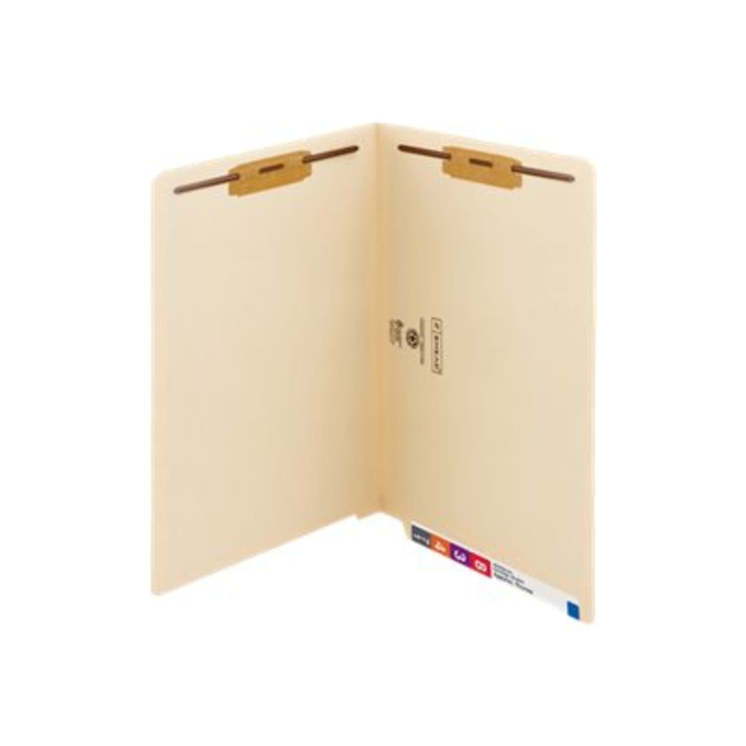Smead End-Tab Folders With Fastener, Straight Cut, Legal Size, Manila, Pack Of 50 - Image 3