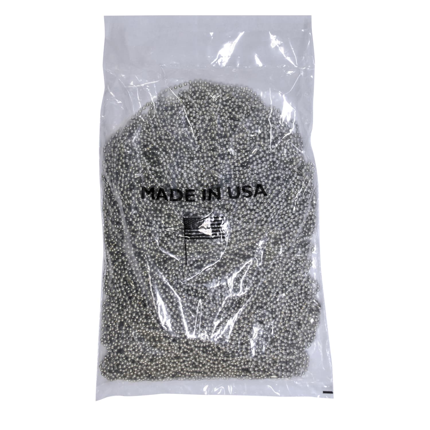 BMC Ball Chain Dog Tag Chains, 27in, Stainless Steel, Pack Of 100