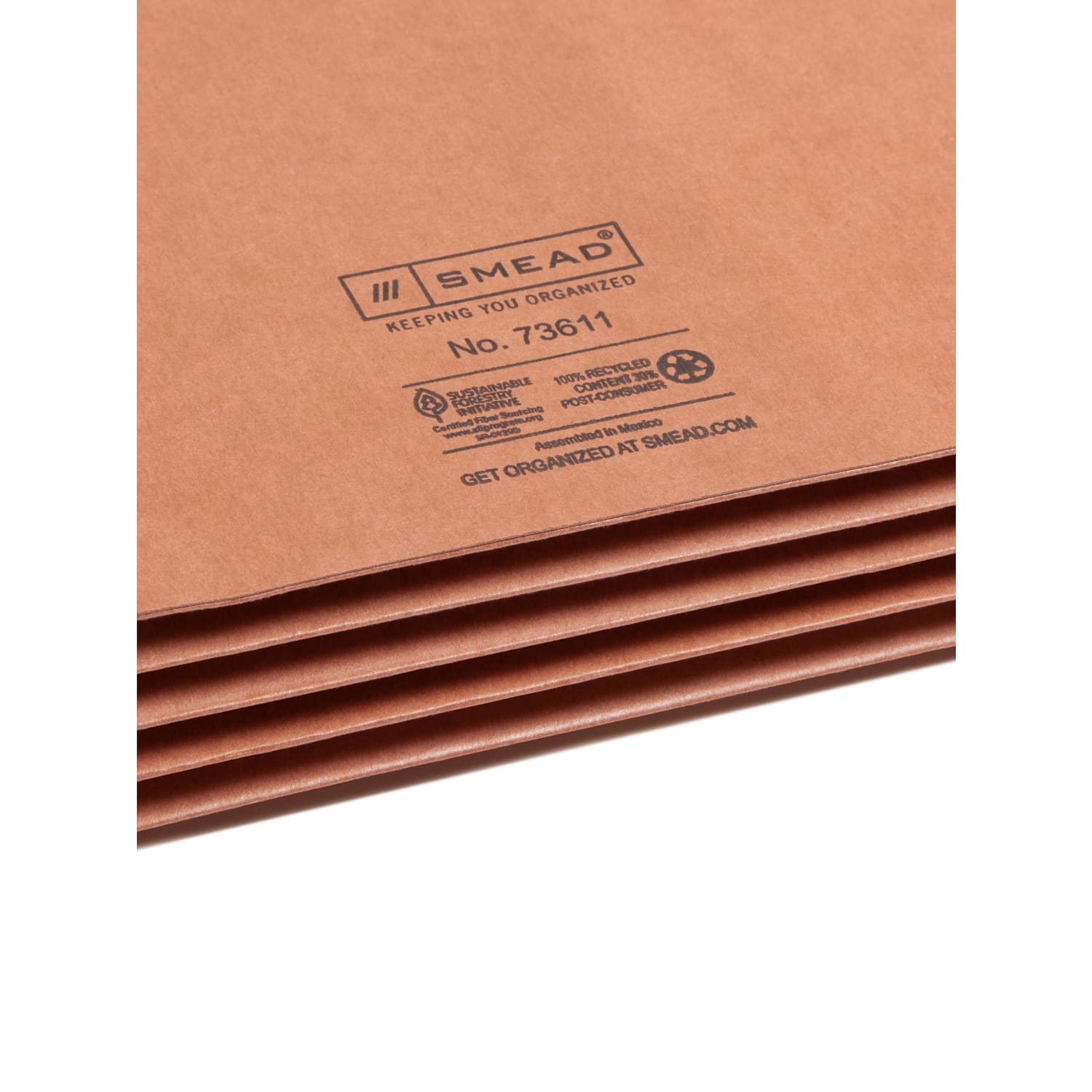 Smead End-Tab Extra-Wide File Pockets, 3-1/2in Expansion, Extra-Wide Legal Size, 100% Recycled, Redrope, Pack Of 25 - Image 5