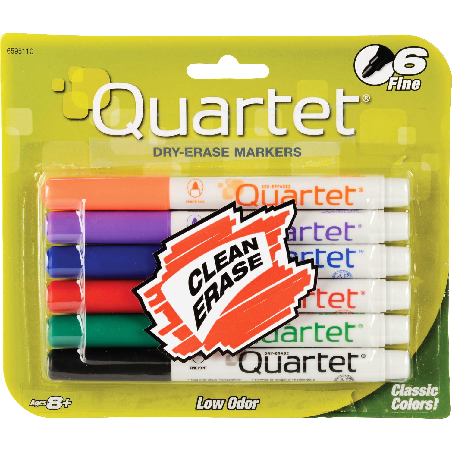 Quartet Dry-Erase Markers, Fine Point, Assorted Colors, Pack Of 6 - Image 3
