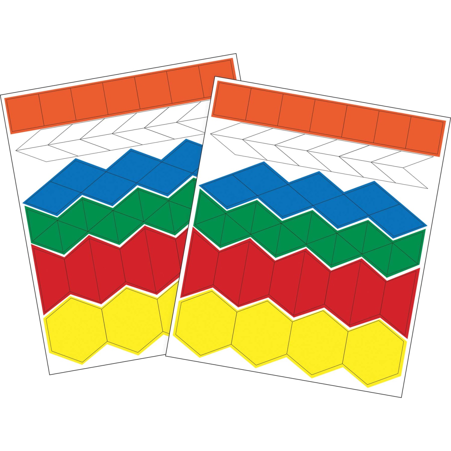 Barker Creek Magnets, Magnetic Kidshapes, Pattern Blocks, Grades Pre-K+, Pack Of 108 - Image 6