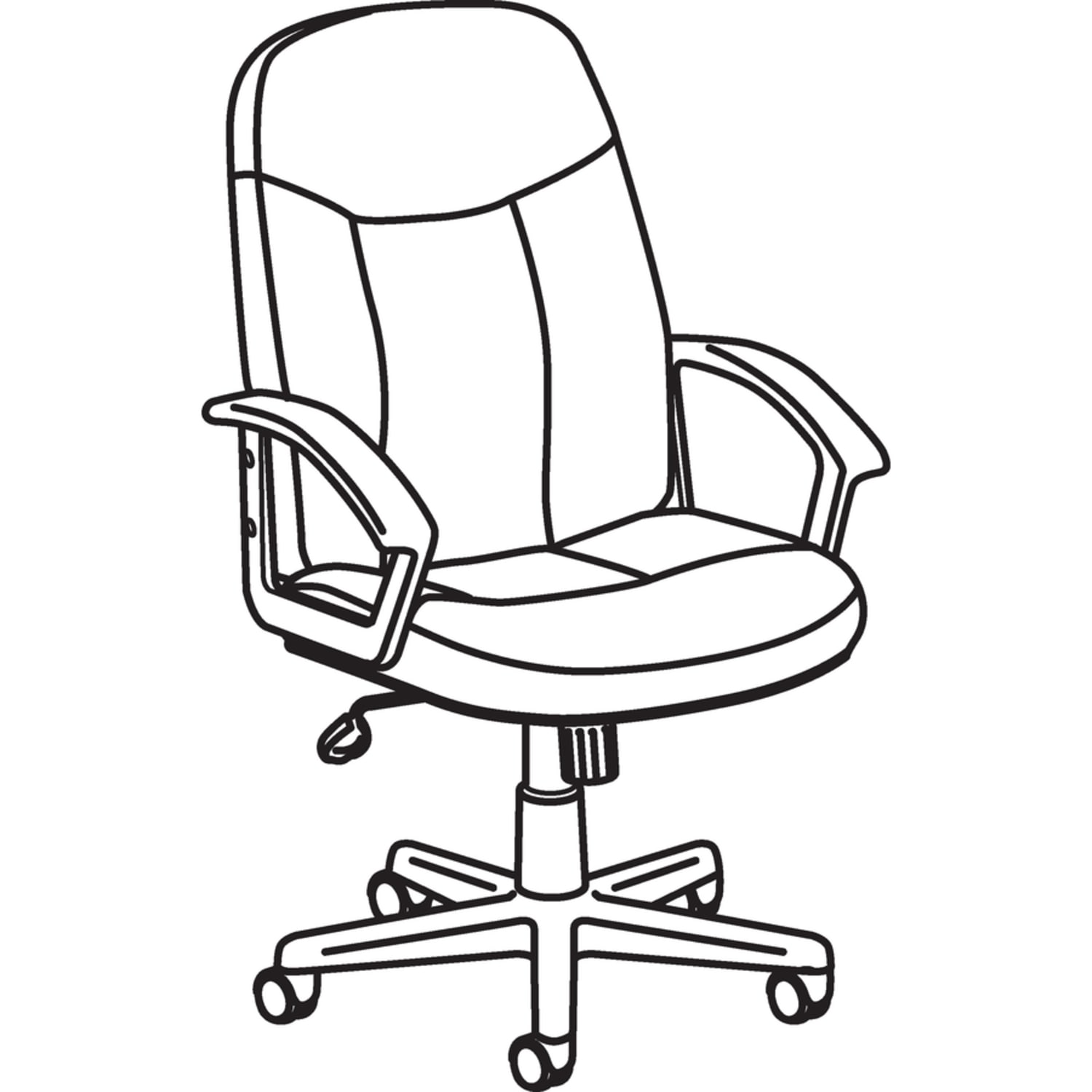 HON Basyx Ergonomic High-Back Executive Chair, Black - Image 5
