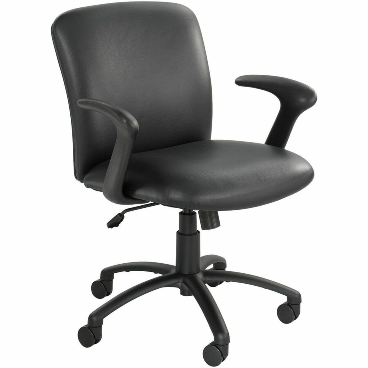 Safco Uber Big And Tall 24 Hour Mid Back Chair Black Frame Black Option Arms Sold Separately PopularChairscom