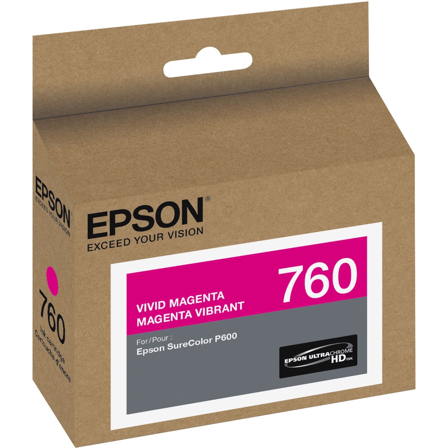 Epson UltraChrome HD T760 Original Ink Cartridge - Inkjet - Vivid Magenta - 1 Each - Image 3