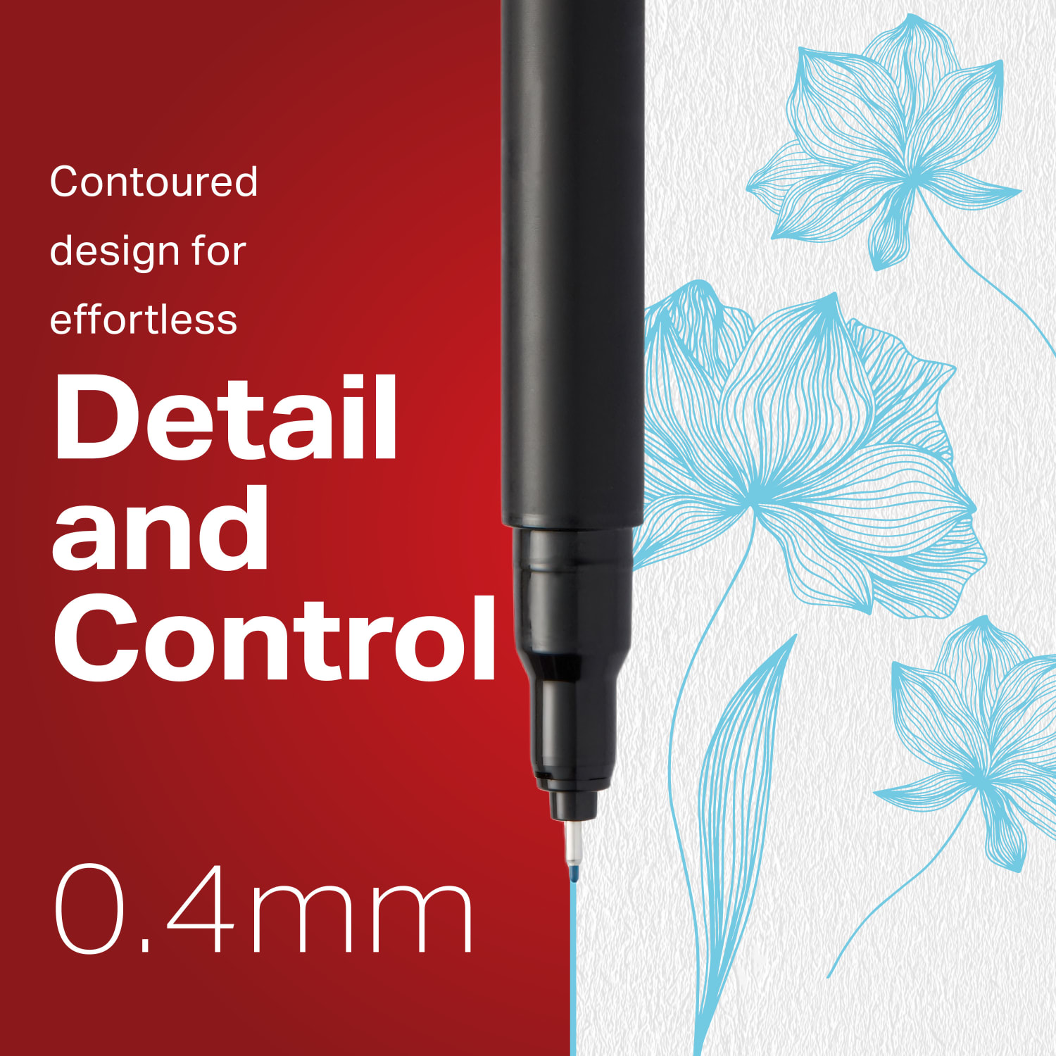 Sharpie Fine-Point Pens, Fine Point, Black Barrels, Blue Ink, Pack Of 12 - Image 4