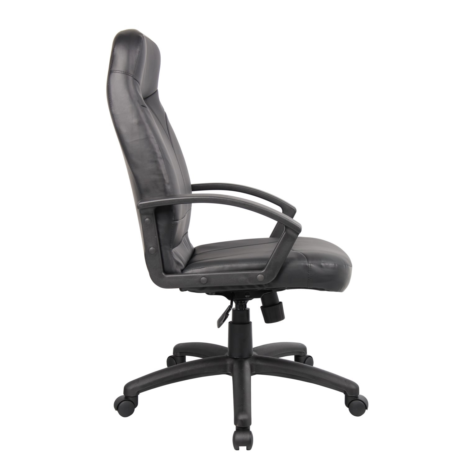 Boss Office Products High-Back Ergonomic Leather Managers Chair, Black - Image 4