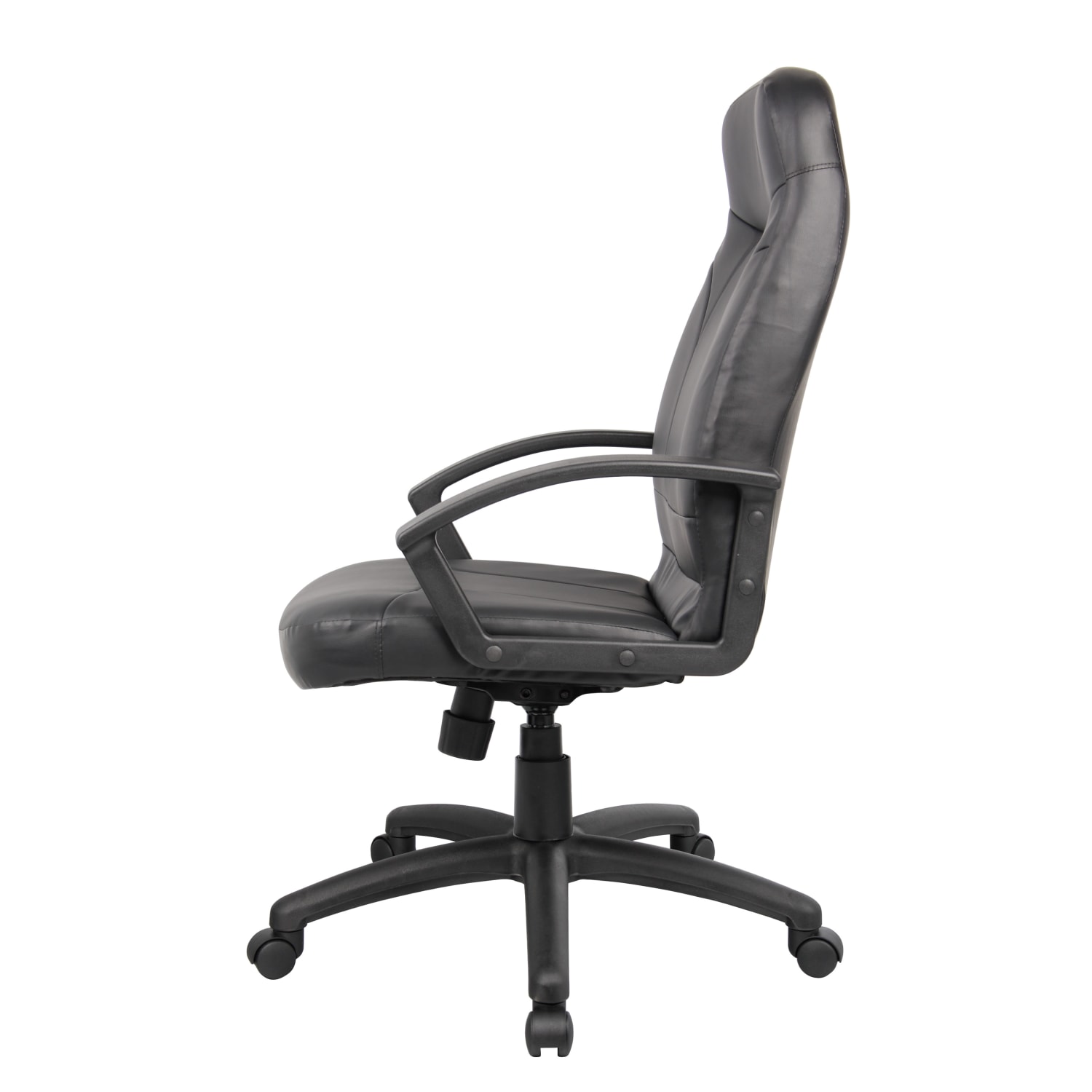 Boss Office Products HighBack Ergonomic Leather Managers Chair Black PopularChairscom Boss Office Products High Back Ergonomic Leather Managers Chair Black PopularChairscom