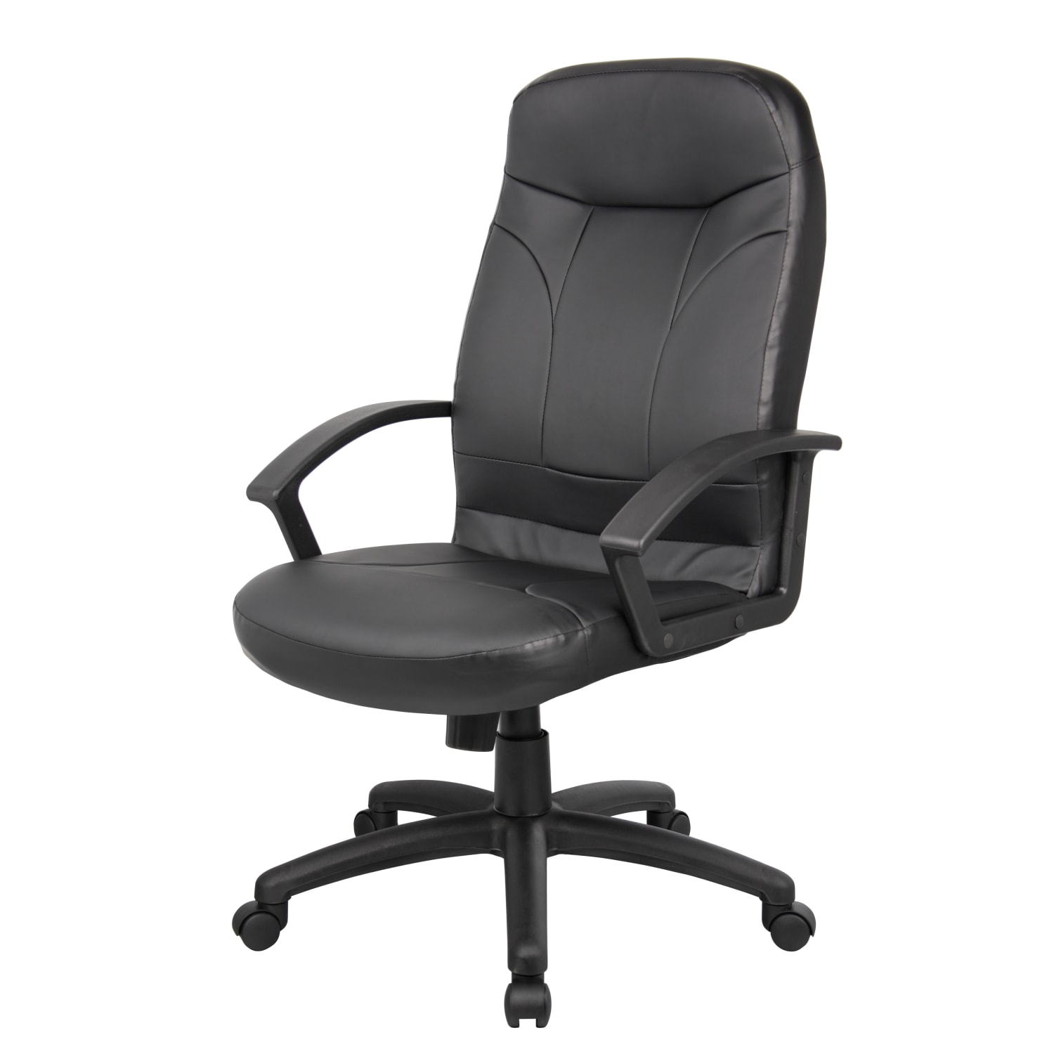 Boss Office Products High-Back Ergonomic Leather Managers Chair, Black - Image 7