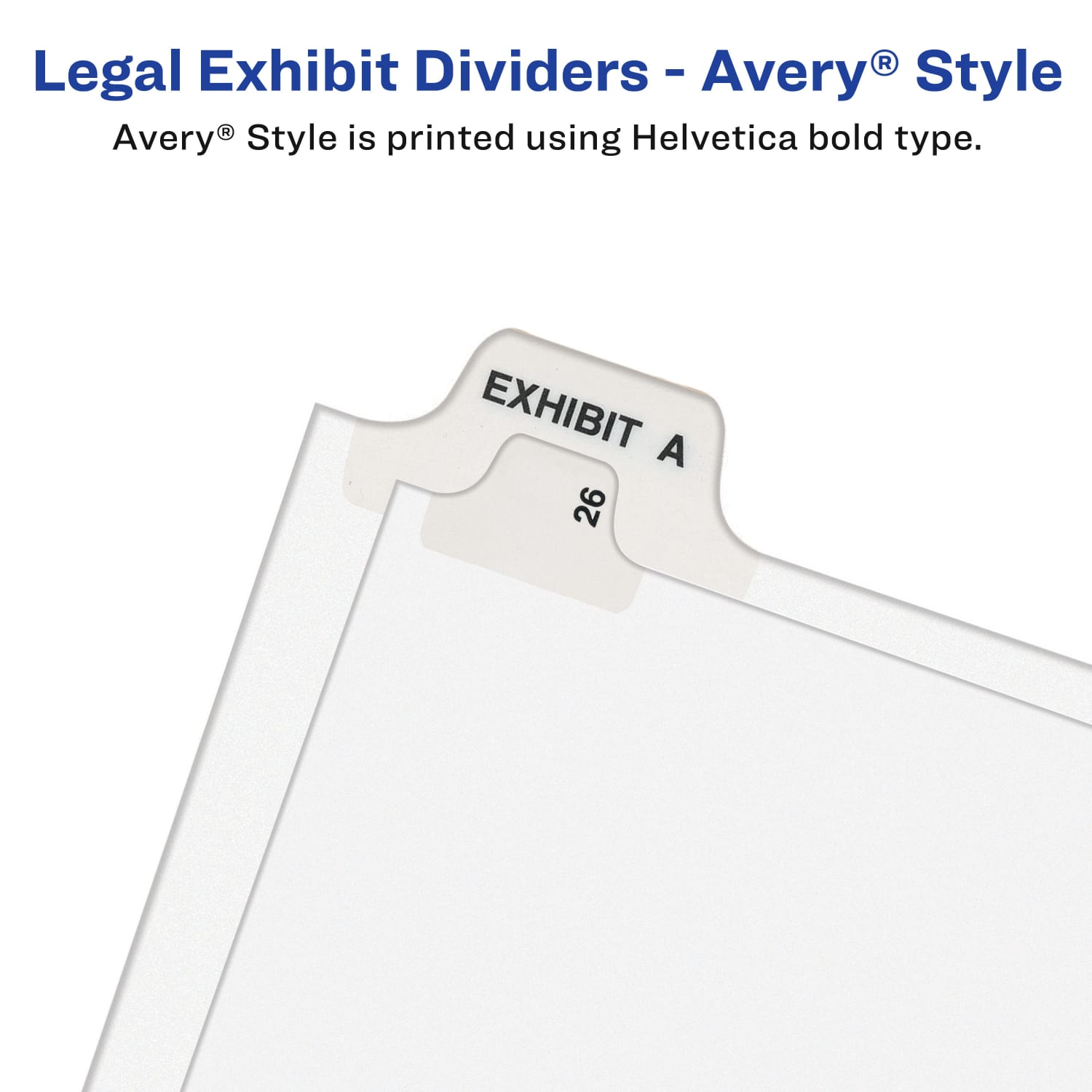 Avery Individual Legal Dividers Avery Style, Letter Size, Side Tab B, Pack Of 25 - Image 5