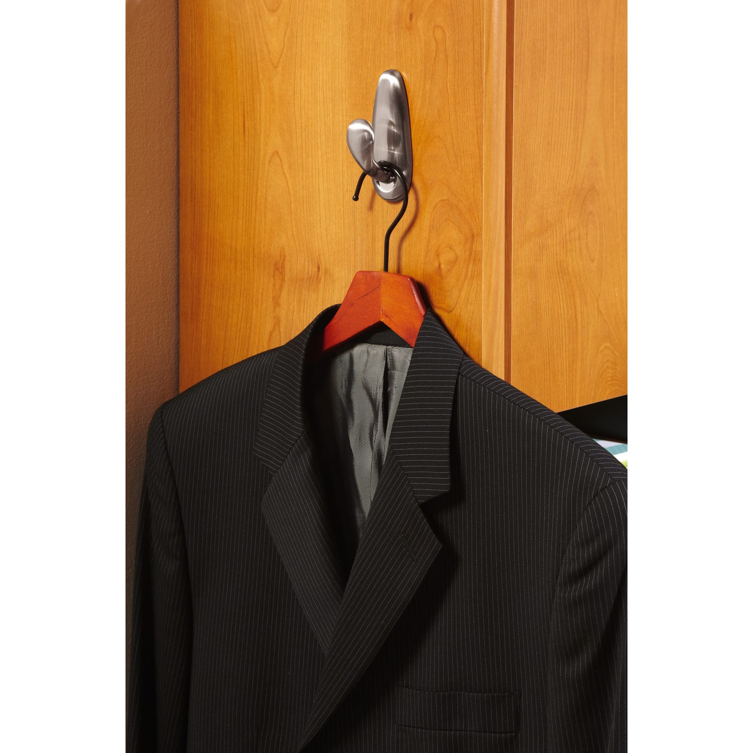 Command Large Metal Hooks, 1 Hook, 2 White Adhesive Strips, Damage Free Hanging Picture Hangers, No Tools Wall Hanging Strips For Living Spaces - Image 6