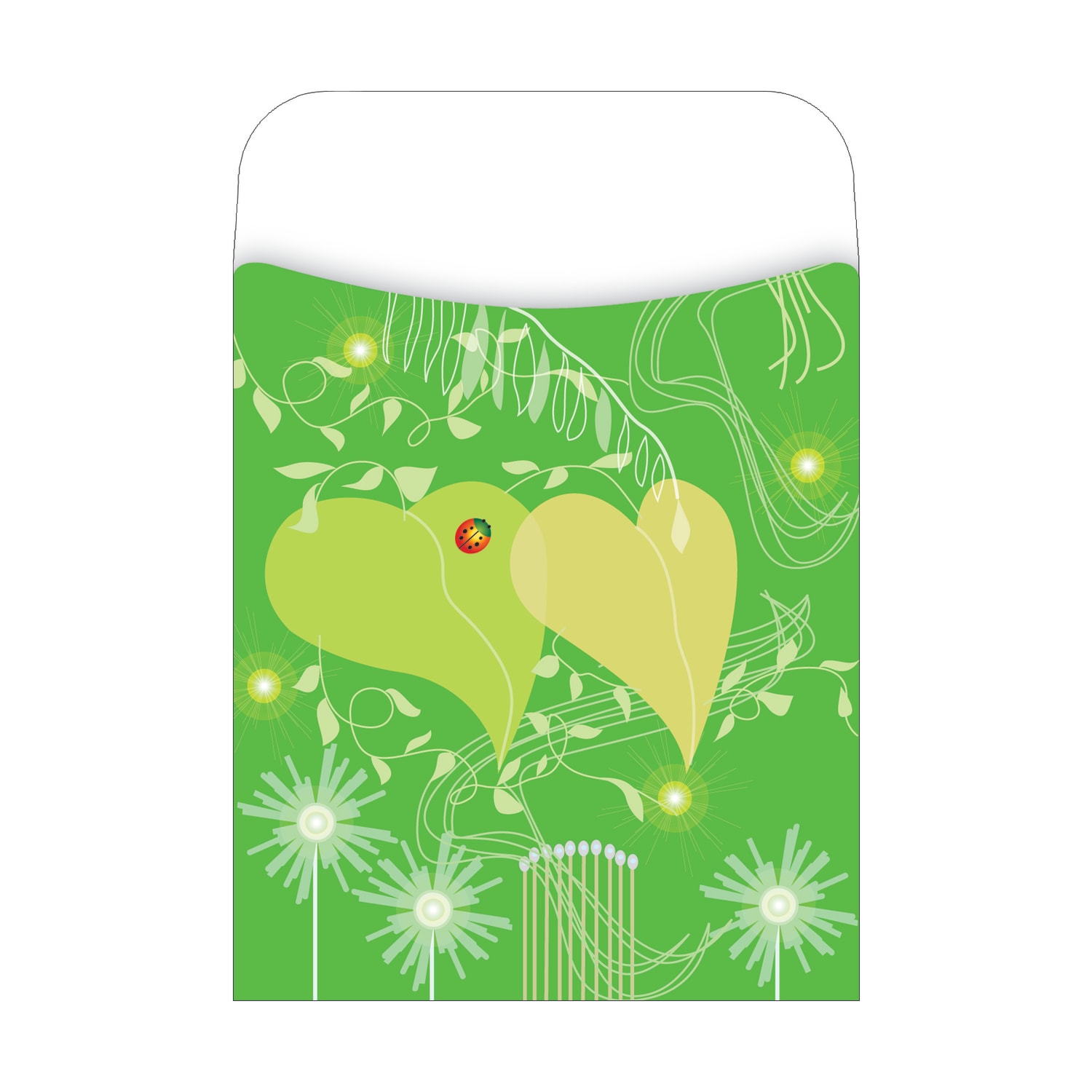 Barker Creek Peel & Stick Library Pockets, 3 1/2in x 5 1/8in, Go Green, Pack Of 30