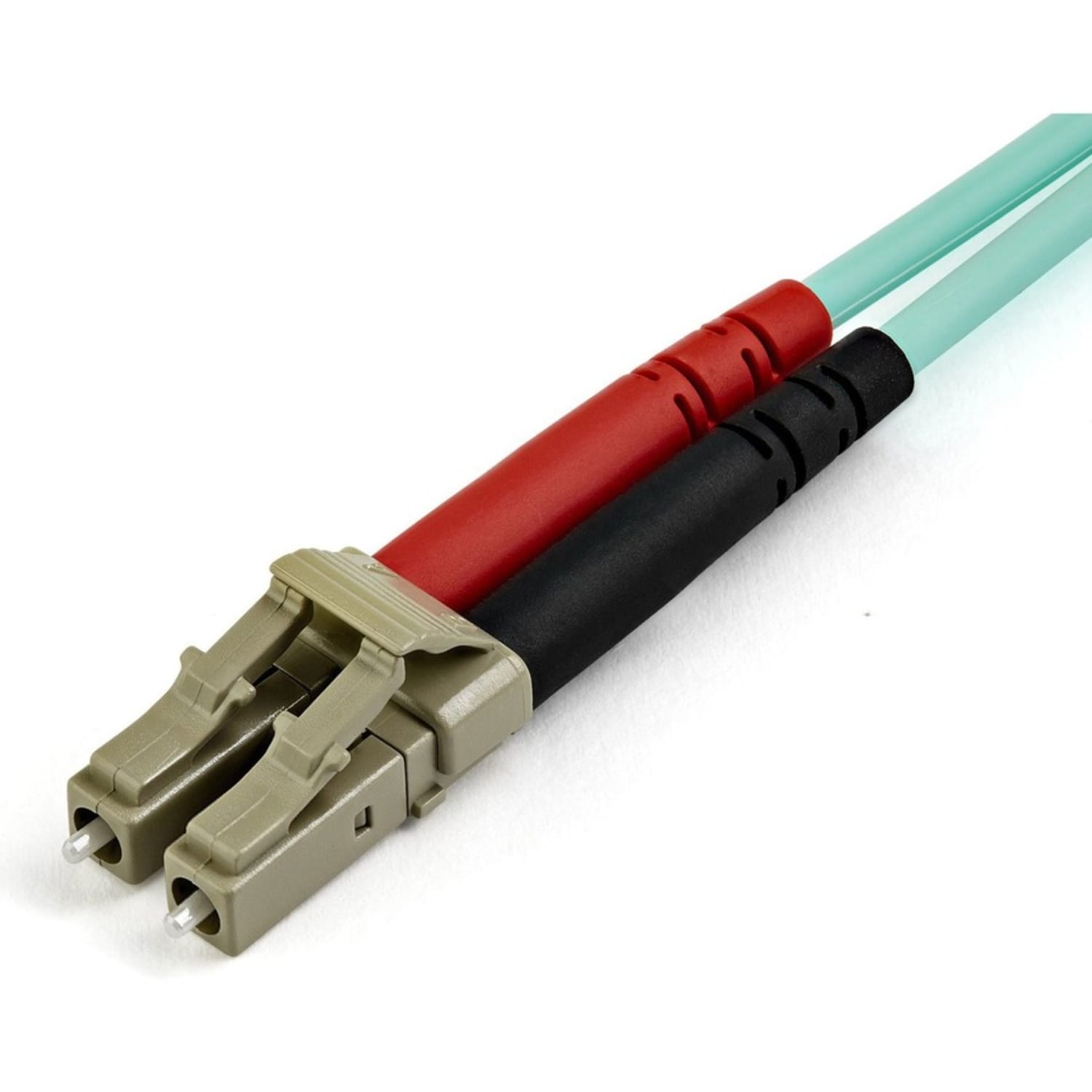 StarTech.com 15m OM4 LC to LC Multimode Duplex Fiber Optic Patch Cable- Aqua - 50/125 - Fiber Optic Cable - 40/100Gb - LSZH - Image 3