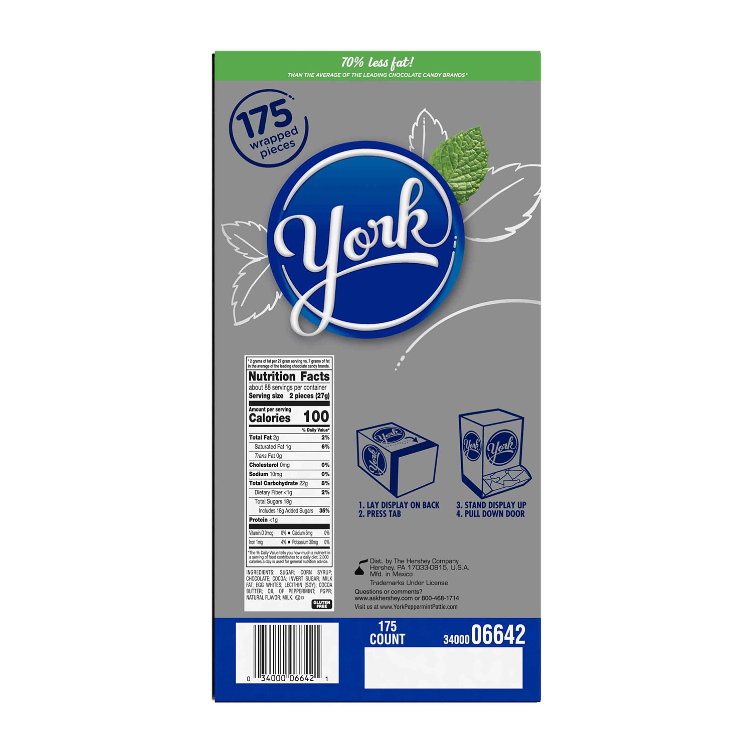 York Peppermint Patties, 0.48 Oz, Box Of 175 - Image 4