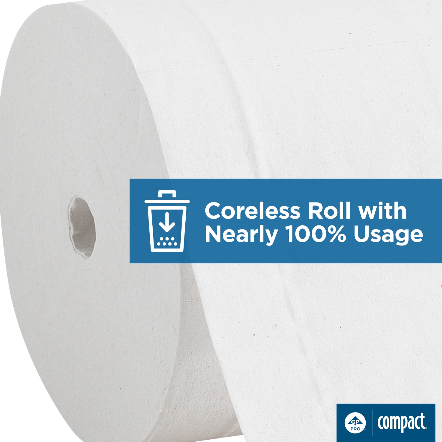Angel Soft Professional Series Compact Coreless Toilet Paper, 2-Ply, 4inx3.8in Sheets, 20% Recycled Fiber, White, 750 Sheets, 36 Rolls per Case - Image 5