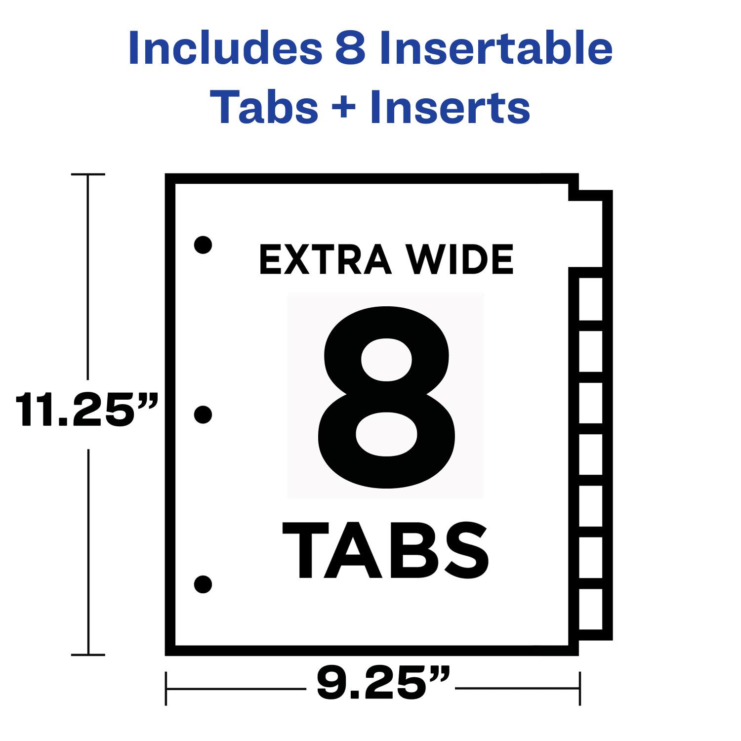 Avery Big Tab Insertable Plastic Dividers, Single Pocket, Multicolor, 8-Tab - Image 4