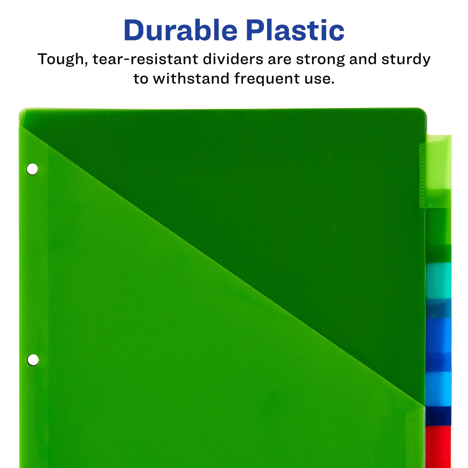 Avery Big Tab Insertable Plastic Dividers, Double Pocket, Multicolor, 8-Tab - Image 6