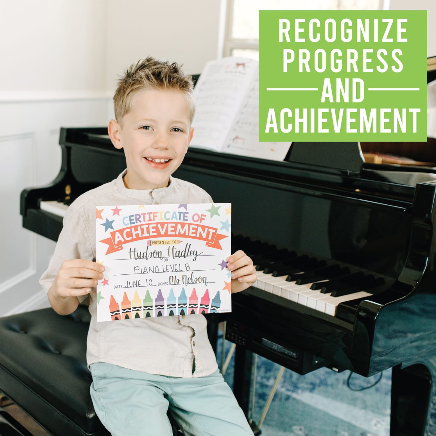 Hadley Designs Certificates For Students, 8in x 10in, Colorful Crayons Award, Set Of 25 - Image 4