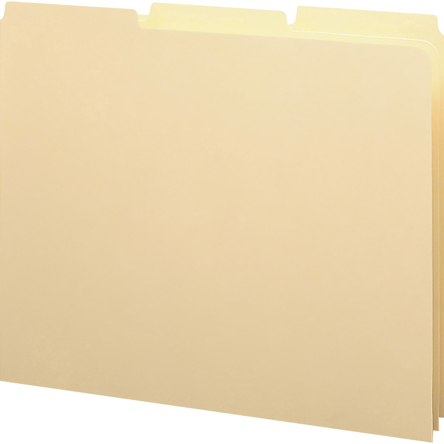 Smead 1/3-Cut Manila Self Tab File Guides, Letter Size, Manila, Box Of 100