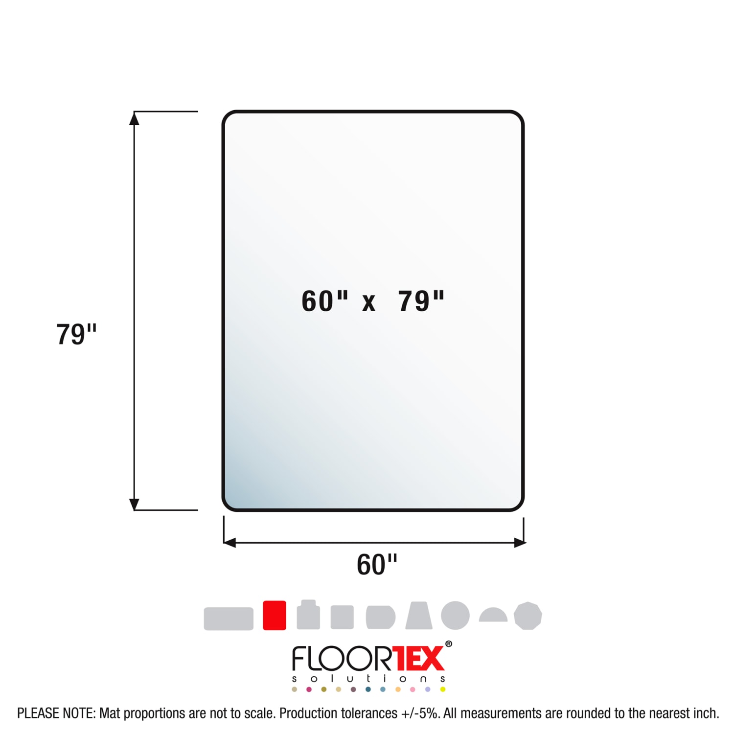 Floortex Ultimat XXL Polycarbonate Rectangular Chair Mat for Hard Floors, 60in x 79in, Clear - Image 6