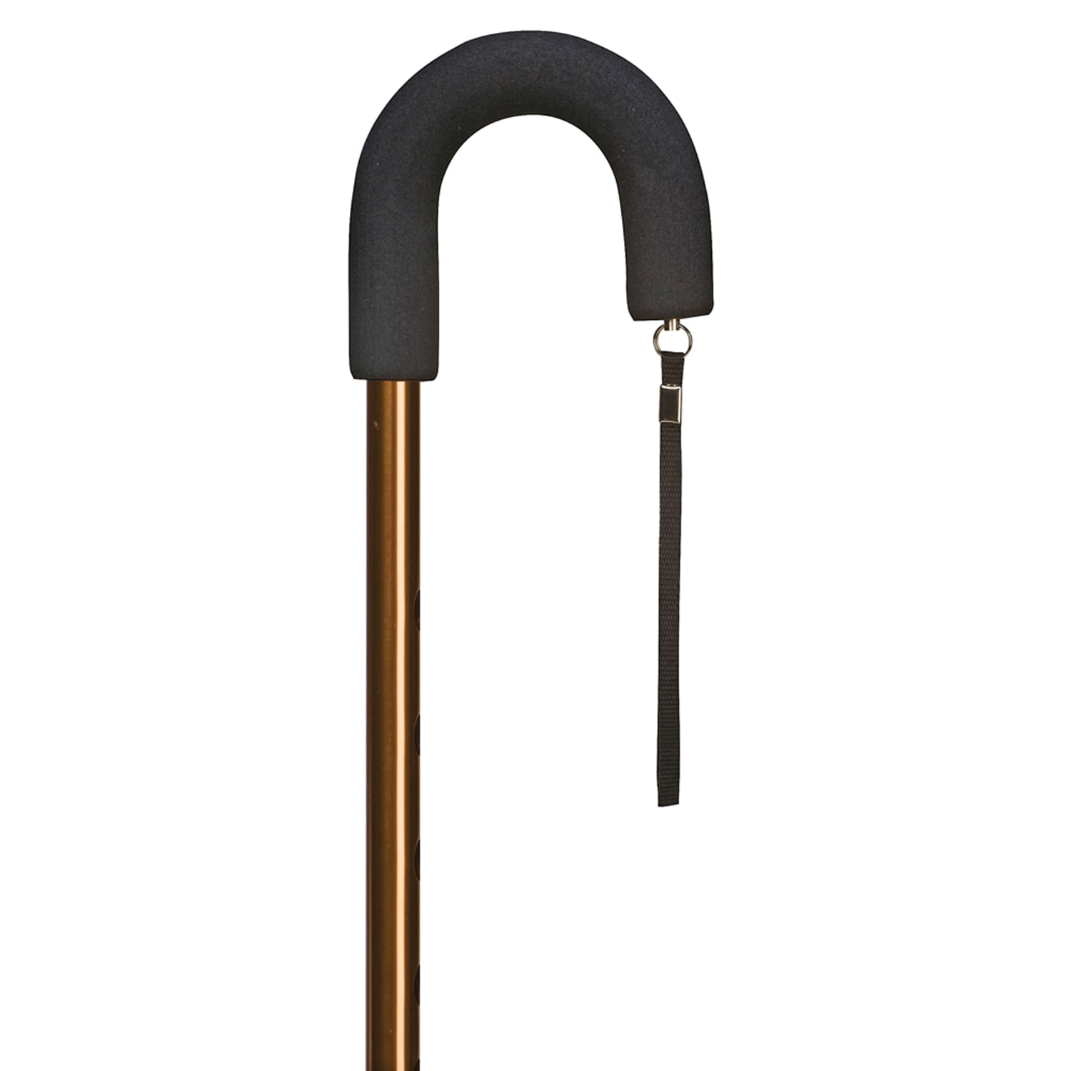 Brazos DMI Adjustable Aluminum Retractable Ice Tip Cane, 30in-39in, Silver - Image 3