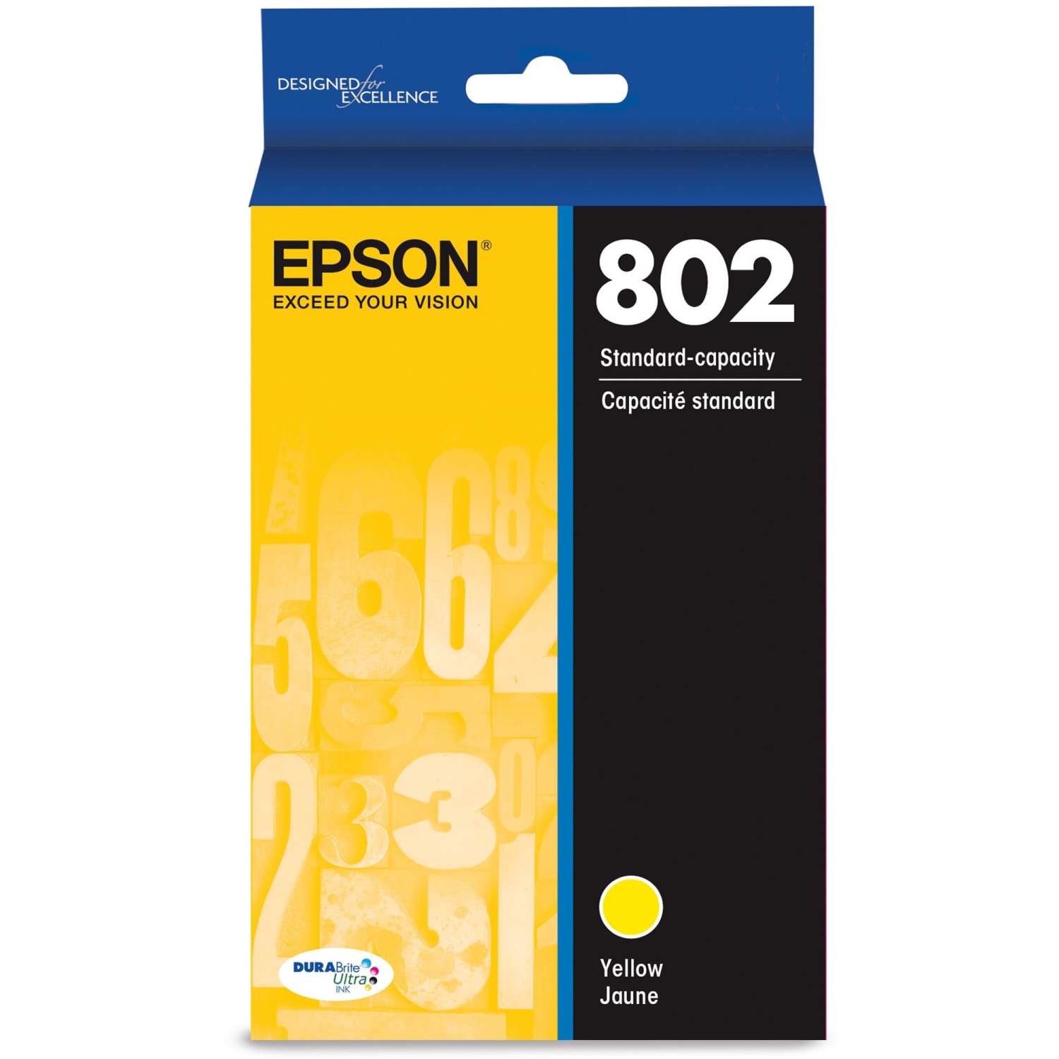 Epson 802 DuraBrite Ultra Yellow Ink Cartridge, T802420-S - Image 4