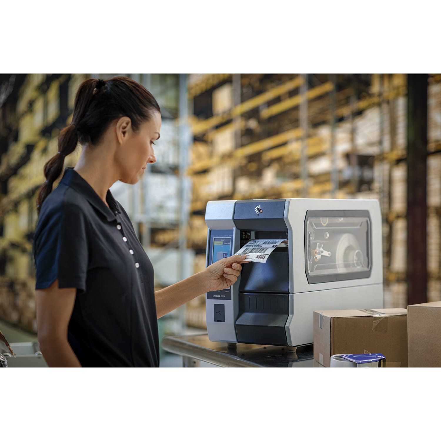 Zebra Z-Perform 1000D Direct Thermal Barcode Labels, F58806, 4inx6in Rectangular Label On 3in Core, Roll Of 1,000 Labels, Pack Of 4 Rolls - Image 6