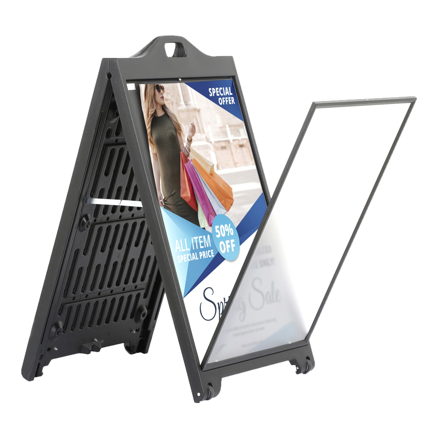 Azar Displays Sidewalk Sign, 44-3/4in x 29in, Black - Image 4