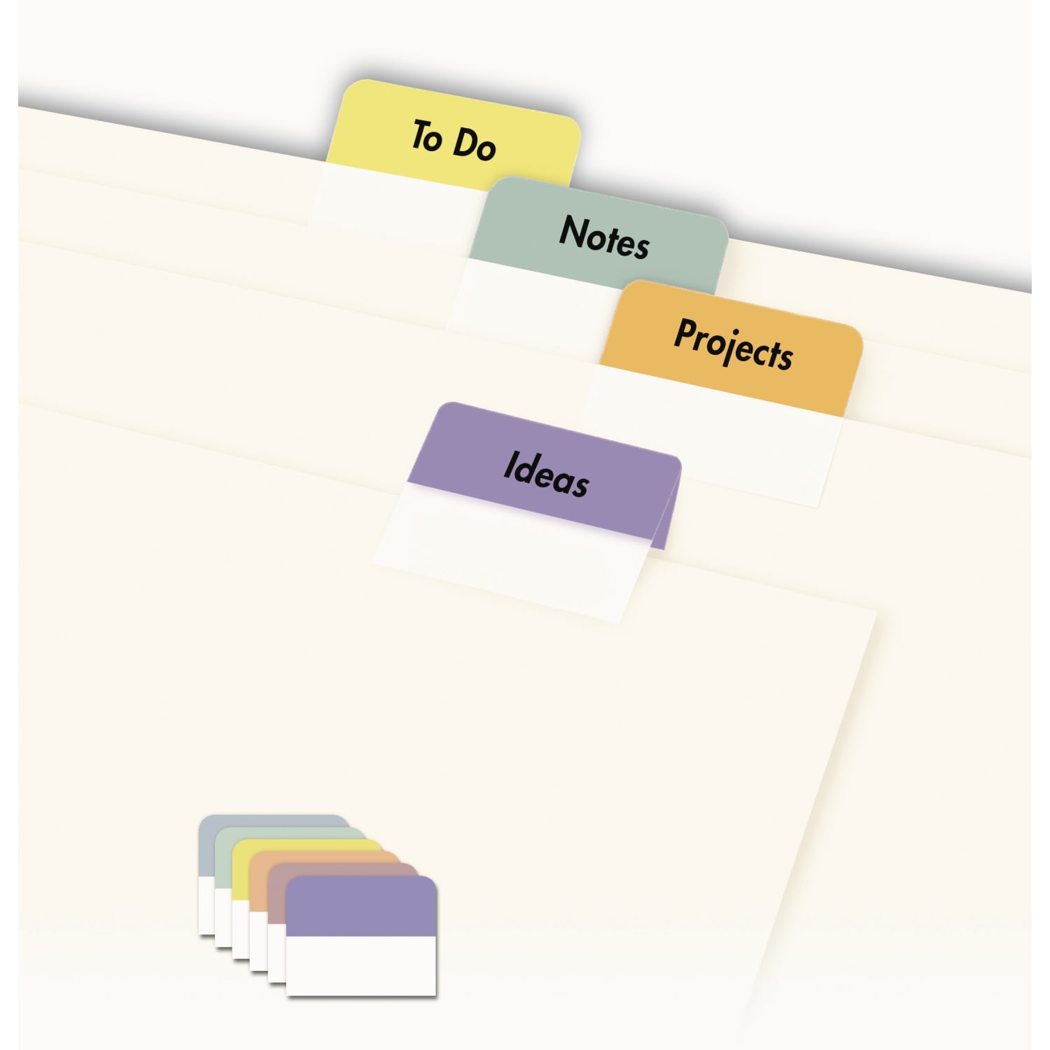 Avery Printable Self-Adhesive Tabs, Multicolor, Pack Of 80 - Image 3