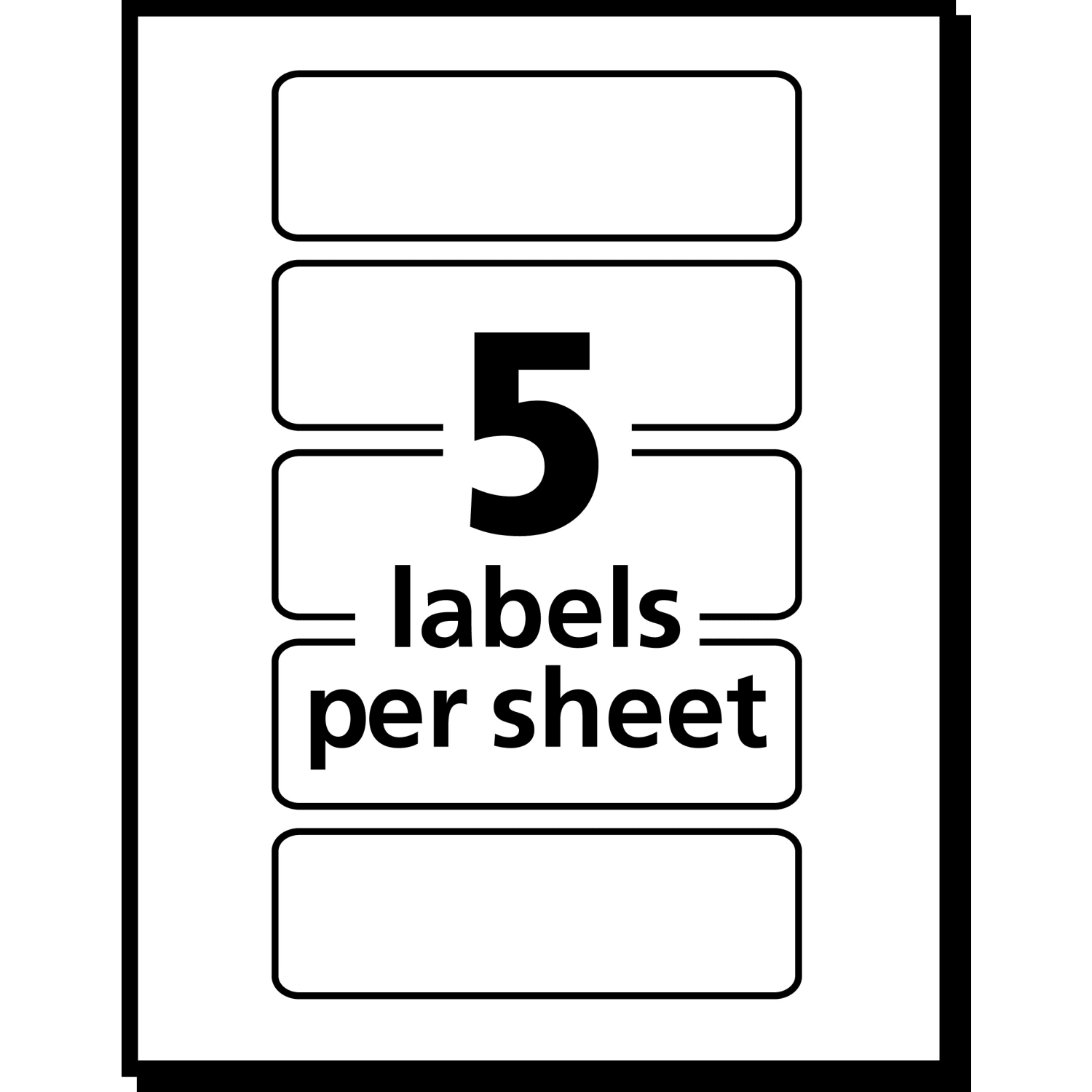Avery Self-Adhesive Removable Print Or Write Color Coding Labels, 5477, Rectangle, 1in x 3in, Neon Orange, Pack Of 200 - Image 3