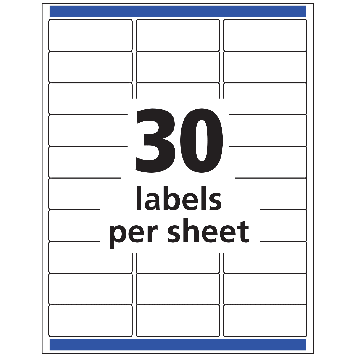 Avery Matte Address Labels With Sure Feed Technology, 5630, Rectangle, 1in x 2-5/8in, Clear, Pack Of 750 - Image 6