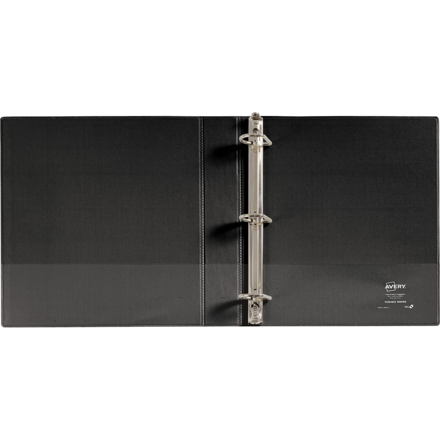 Avery Durable 3-Ring Binder With EZ-Turn Rings, 1 1/2in D-Rings, 46% Recycled, Black - Image 5