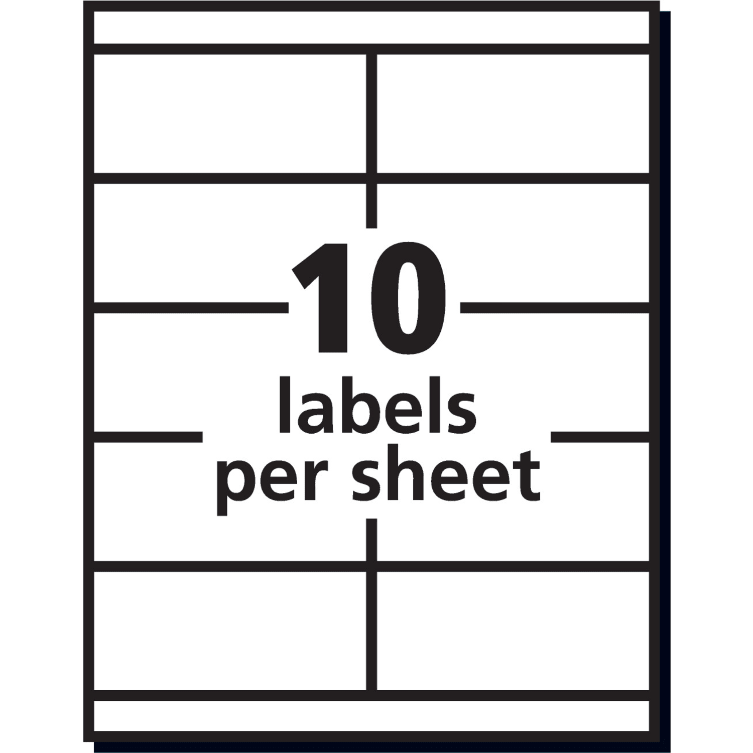 Avery Shipping Labels For Copiers, 5352, Rectangle, 2in x 4-1/4in, White, Pack Of 1,000 - Image 5