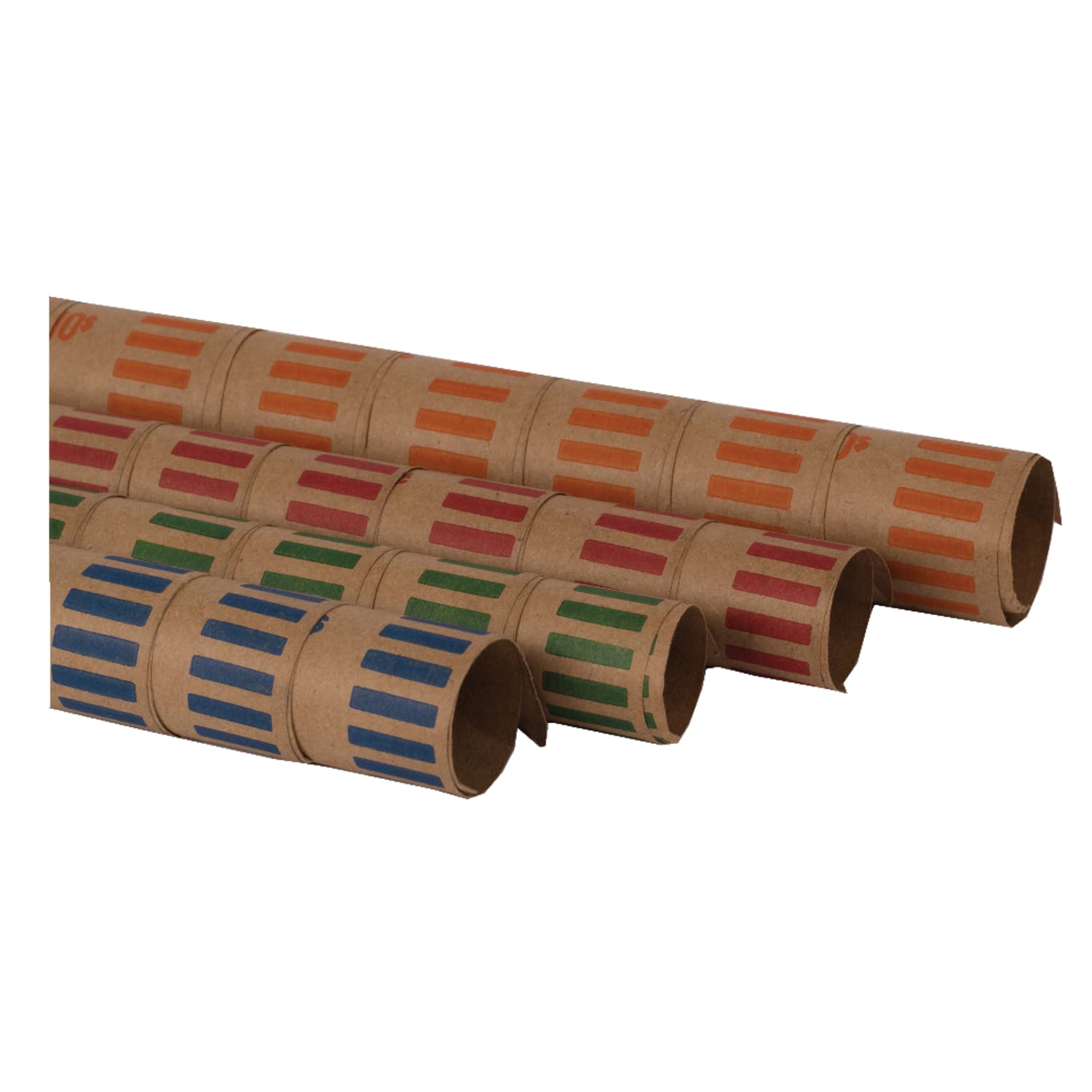 PAP-R Tubular Coin Wrap - 10cents Denomination - Durable, Burst Resistant, Crimped, Pre-formed - 57 lb Paper Weight - Paper - Green - Image 3
