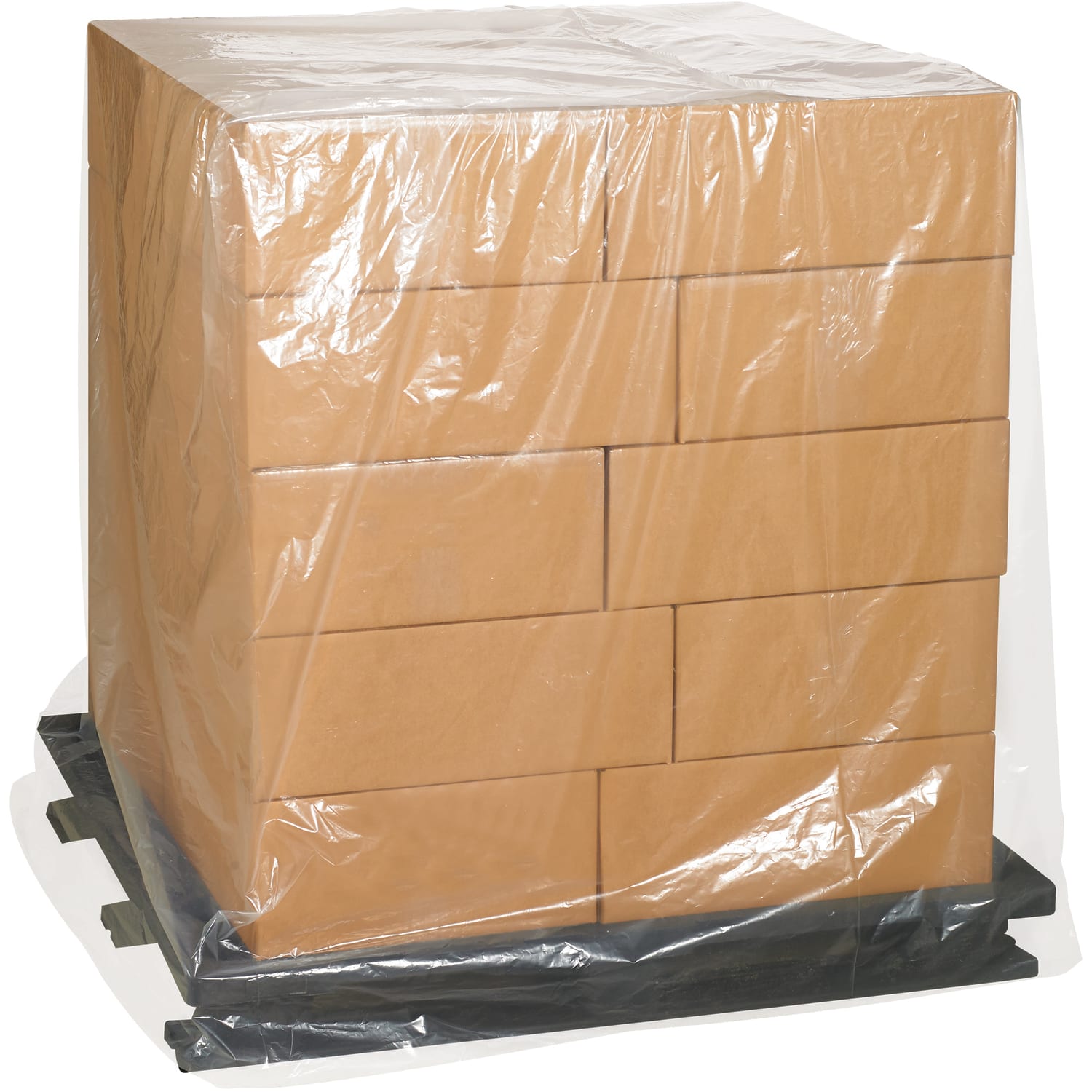 Office Depot Brand Pallet Covers, 72inH x 42inW x 54inD, Clear, Pack Of 50