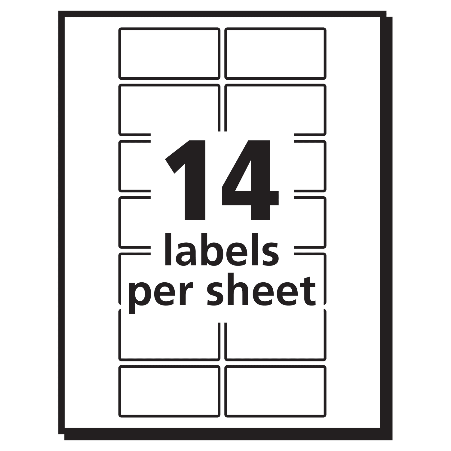 Avery Removable Labels, 5430, Rectangle, 3/4in x 1-1/2in, White, Pack Of 504 - Image 4