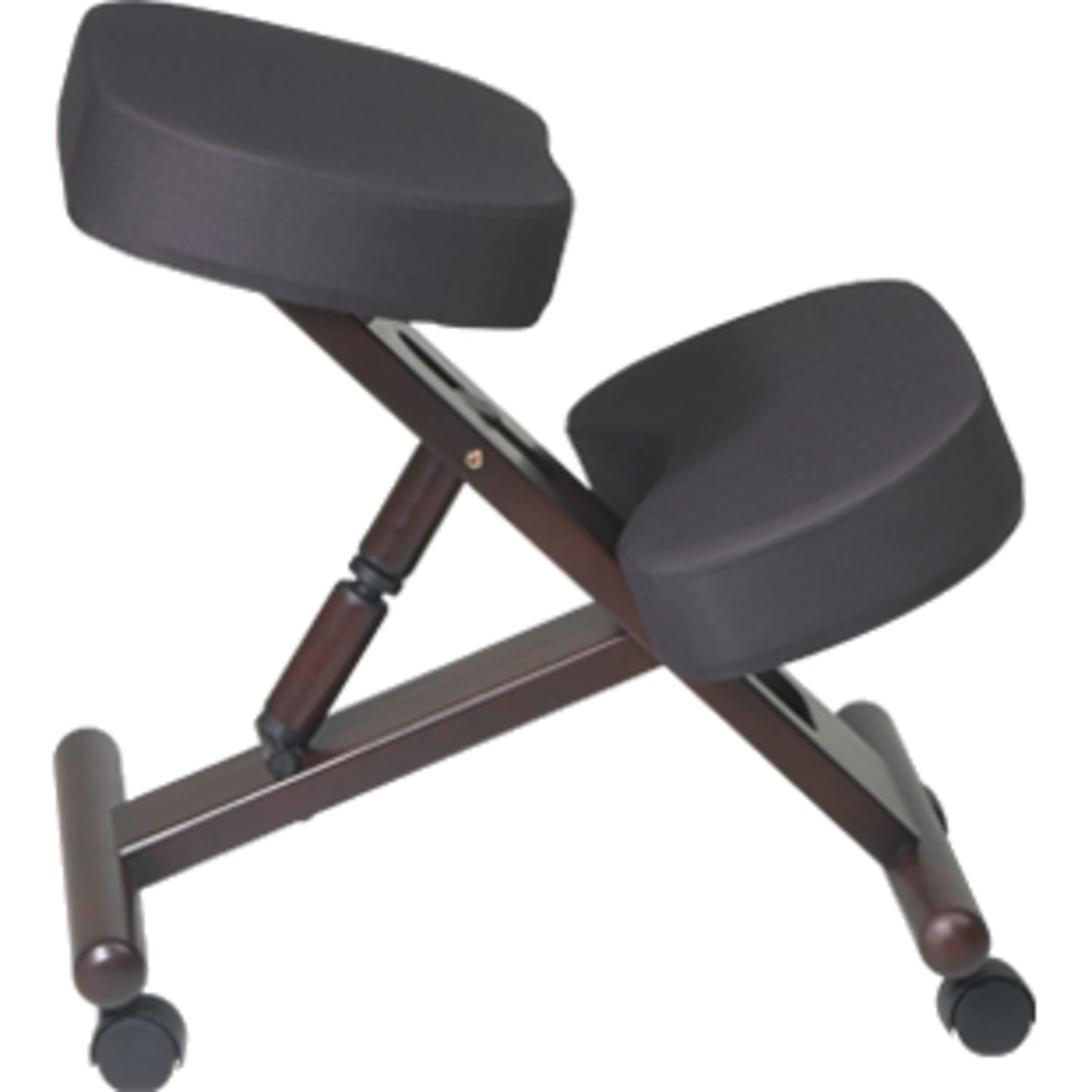 Office Star Work Smart Ergonomic Knee Chair BlackEspresso PopularChairscom