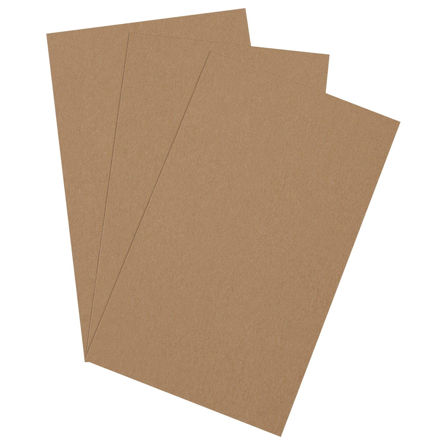 Partners Brand Heavy-Duty Chipboard Pads, 8 1/2in x 14in, Kraft, Case Of 575